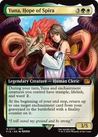 Yuna, Hope of Spira (Extended Art) - FINAL FANTASY - Magic: The Gathering card
