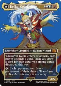 Kefka, Court Mage (0543) (Borderless) (Surge Foil) - FINAL FANTASY - Magic: The Gathering card