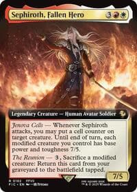 Sephiroth, Fallen Hero (Extended Art) - Commander: FINAL FANTASY - Magic: The Gathering card