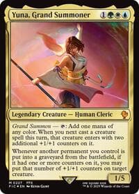 Yuna, Grand Summoner (Surge Foil) - Commander: FINAL FANTASY - Magic: The Gathering card