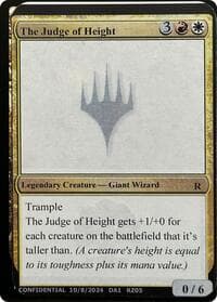 The Judge of Height - Un-Known Event Playtest Cards - Magic: The Gathering card
