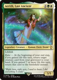Aerith, Last Ancient - Commander: FINAL FANTASY - Magic: The Gathering card