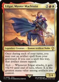 Edgar, Master Machinist - Commander: FINAL FANTASY - Magic: The Gathering card
