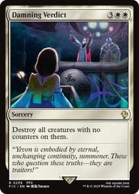 Damning Verdict - Commander: FINAL FANTASY - Magic: The Gathering card