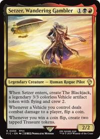 Setzer, Wandering Gambler - Commander: FINAL FANTASY - Magic: The Gathering card