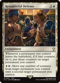 Resourceful Defense - Commander: FINAL FANTASY - Magic: The Gathering card