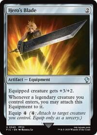 Hero's Blade - Commander: FINAL FANTASY - Magic: The Gathering card