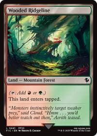 Wooded Ridgeline - Commander: FINAL FANTASY - Magic: The Gathering card