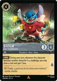 Stitch - Alien Troublemaker - Reign of Jafar - Disney Lorcana card