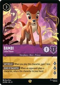 Bambi - Little Prince - Reign of Jafar - Disney Lorcana card