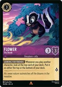 Flower - Shy Skunk - Reign of Jafar - Disney Lorcana card