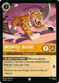Antonio's Jaguar - Faithful Companion - Reign of Jafar - Disney Lorcana card