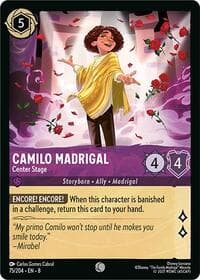 Camilo Madrigal - Center Stage - Reign of Jafar - Disney Lorcana card