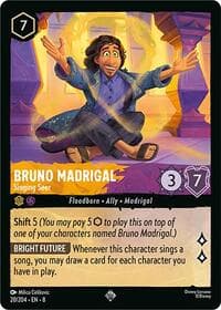 Bruno Madrigal - Singing Seer - Reign of Jafar - Disney Lorcana card