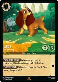 Lady - Decisive Dog - Reign of Jafar - Disney Lorcana card