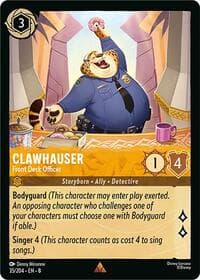 Clawhauser - Front Desk Officer - Reign of Jafar - Disney Lorcana card