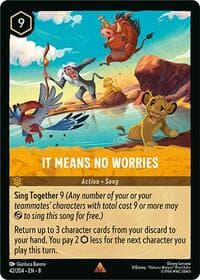 It Means No Worries - Reign of Jafar - Disney Lorcana card