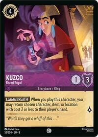 Kuzco - Bored Royal - Reign of Jafar - Disney Lorcana card