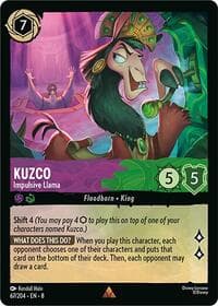 Kuzco - Impulsive Llama - Reign of Jafar - Disney Lorcana card