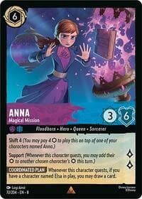 Anna - Magical Mission - Reign of Jafar - Disney Lorcana card
