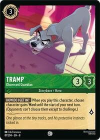Tramp - Observant Guardian - Reign of Jafar - Disney Lorcana card