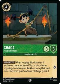 Chaca - Junior Chipmunk - Reign of Jafar - Disney Lorcana card