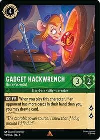 Gadget Hackwrench - Quirky Scientist - Reign of Jafar - Disney Lorcana card