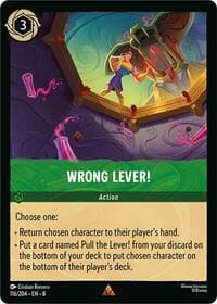 Wrong Lever! - Reign of Jafar - Disney Lorcana card