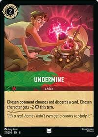 Undermine - Reign of Jafar - Disney Lorcana card