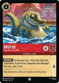 Brutus - Fearsome Crocodile - Reign of Jafar - Disney Lorcana card