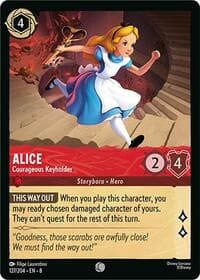 Alice - Courageous Keyholder - Reign of Jafar - Disney Lorcana card