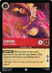 Lumiere - Nimble Candelabra - Reign of Jafar - Disney Lorcana card