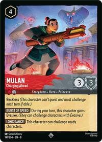 Mulan - Charging Ahead - Reign of Jafar - Disney Lorcana card