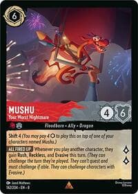 Mushu - Your Worst Nightmare - Reign of Jafar - Disney Lorcana card