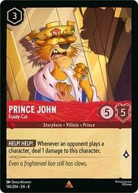 Prince John - Fraidy-Cat - Reign of Jafar - Disney Lorcana card
