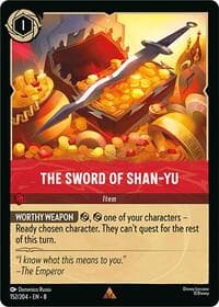 The Sword of Shan Yu - Reign of Jafar - Disney Lorcana card