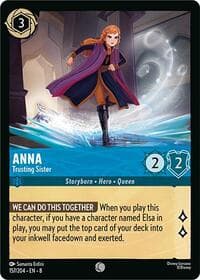 Anna - Trusting Sister - Reign of Jafar - Disney Lorcana card