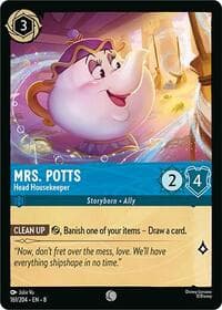 Mrs. Potts - Head Housekeeper - Reign of Jafar - Disney Lorcana card