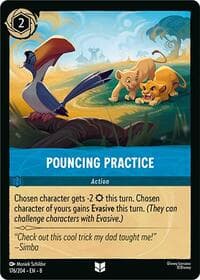 Pouncing Practice - Reign of Jafar - Disney Lorcana card