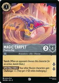 Magic Carpet - Phantom Rug - Reign of Jafar - Disney Lorcana card