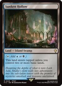 Sunken Hollow - Commander: FINAL FANTASY - Magic: The Gathering card