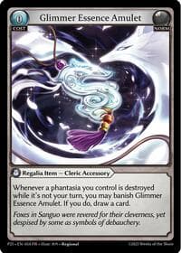 Glimmer Essence Amulet - Promotional Cards - Grand Archive TCG card