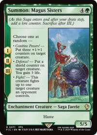 Summon: Magus Sisters - Commander: FINAL FANTASY - Magic: The Gathering card