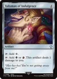 Talisman of Indulgence - Commander: FINAL FANTASY - Magic: The Gathering card