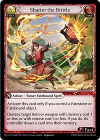 Shatter the Brittle - Promotional Cards - Grand Archive TCG card