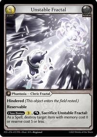 Unstable Fractal - Promotional Cards - Grand Archive TCG card