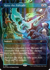Raise the Palisade (Double Rainbow Foil) - Secret Lair Drop Series - Magic: The Gathering card