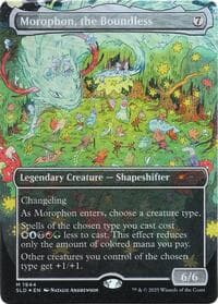 Morophon, the Boundless (Display Commander) - Thick Stock (Double Rainbow Foil) - Secret Lair Drop Series - Magic: The Gathering card