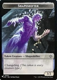 Shapeshifter // Cat Double-Sided Token - The List Reprints - Magic: The Gathering card