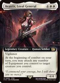 Beatrix, Loyal General (Extended Art) - FINAL FANTASY - Magic: The Gathering card